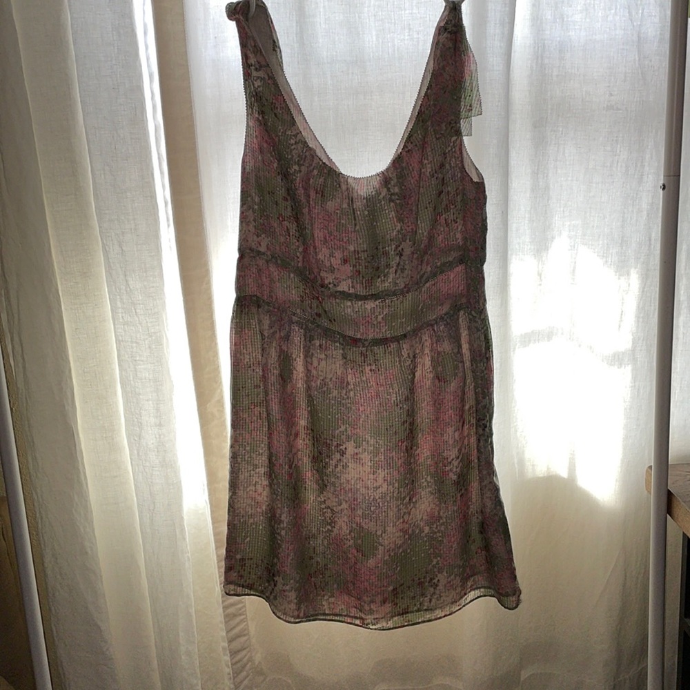 Sleeveless sheer patterned dress from Jcrew